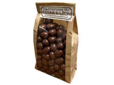  SACHET KRAFT - NOISETTE CHOCOLAT NOIR 250GR