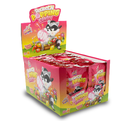 ROCKOON POPPING CANDY GUM TUTTI FRUTTI 8GR x 50 UNS