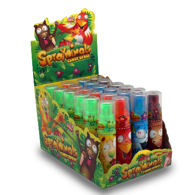 CLASSIC ANIMAL CANDY SPRAY x 24 UNS