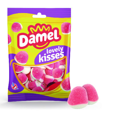DAMEL - Bisous Fraise Sachet 80gr 