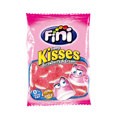 FINI - Bisous fraise sucre 90 gr 