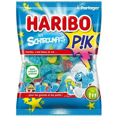HARIBO - SCHTROUMPFS PIK 120 gr Carton de 30 sachets