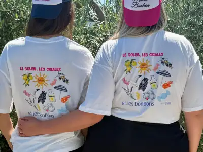 Tee-Shirt Miss Bonbon Blanc - �criture Rose - taille L